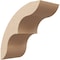 Ekena Millwork 5-inch W x 10-inch D x 10-inch H Ozark Rough Cedar Woodgrain TimberThane Knee Brace, Primed BRCUR05X10X10OZKRCPR - alternate 1